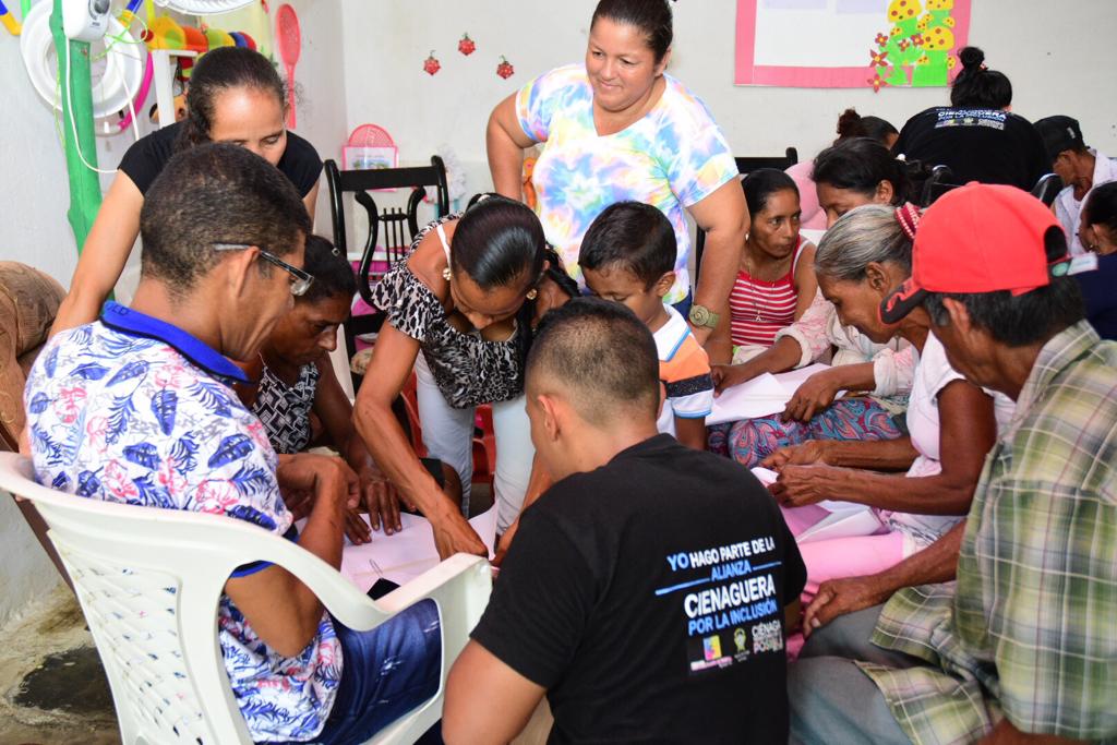 Socialización sobre la estrategia RBC en la zona rural de Ciénaga
